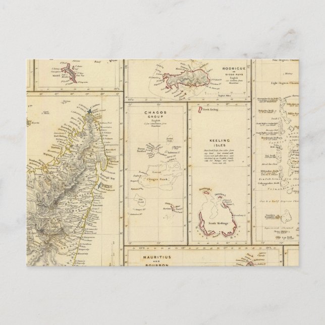 Indian Ocean Islands Postcard (Front)