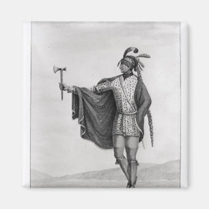 Indian of the Nation of Kaskaskia Magnet