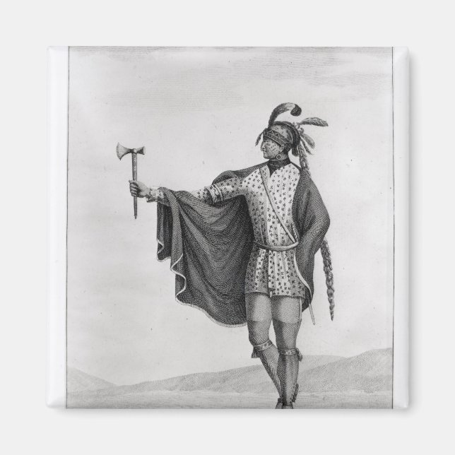 Indian of the Nation of Kaskaskia Magnet (Front)