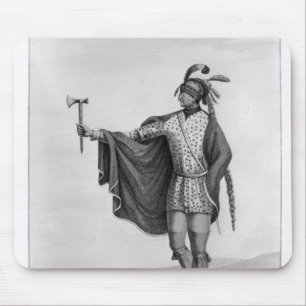 Indian of the Nation of Kaskaskia Mouse Pad