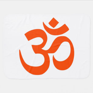 Indian Om Symbol Baby Blanket