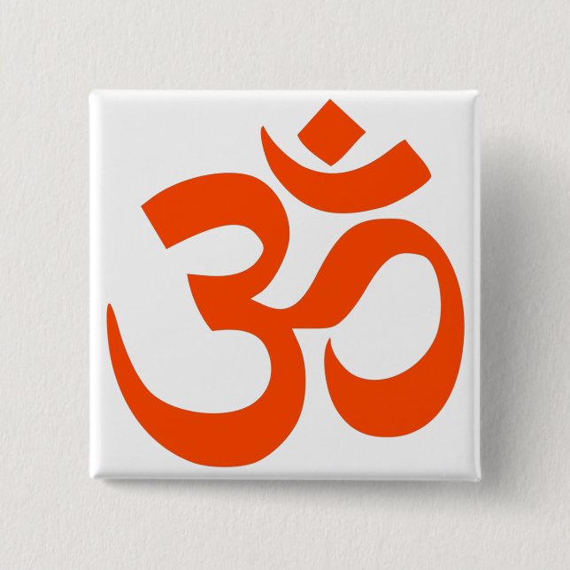 Indian Om Symbol Button (Front)