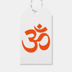 Indian Om Symbol Gift Tags