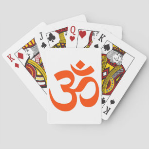 Indian Om Symbol Poker Cards