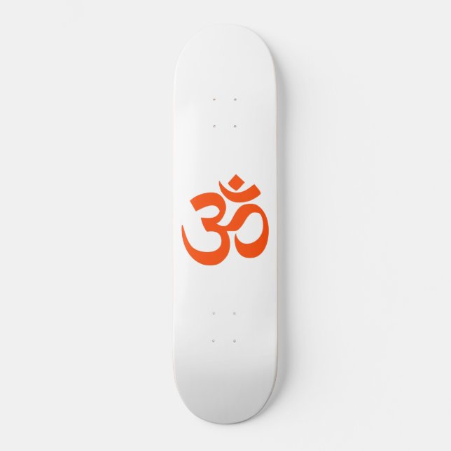 Indian Om Symbol Skateboard (Front)