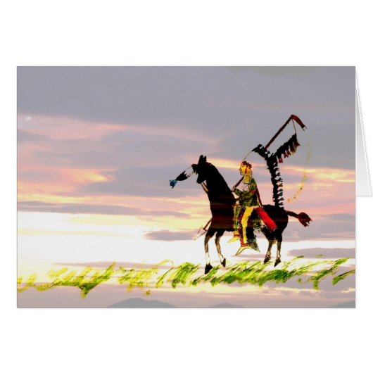 Indian on Horseback Cards (Front Horizontal)