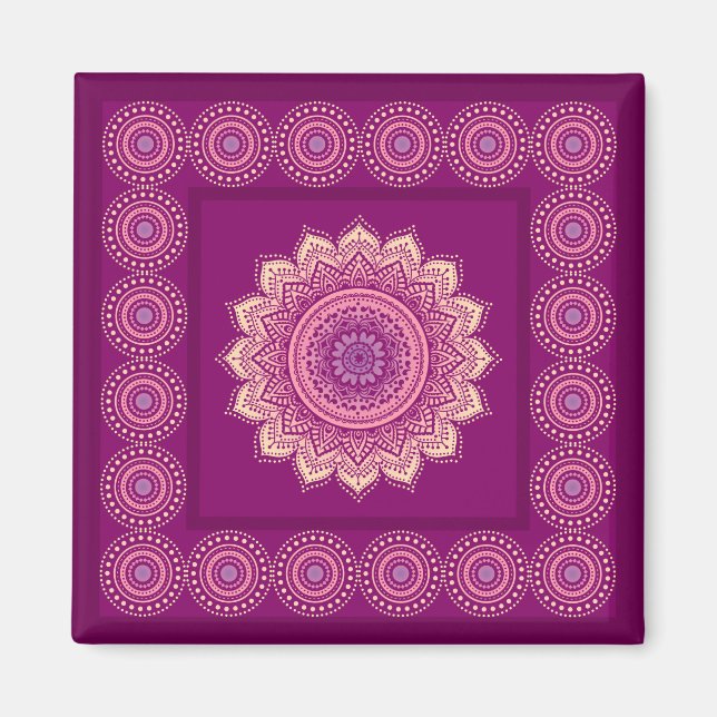 Indian ornament magnet (Front)