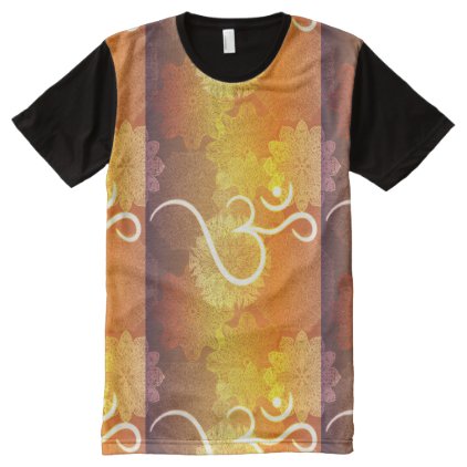 Indian ornament pattern with ohm symbol All-Over-Print shirt