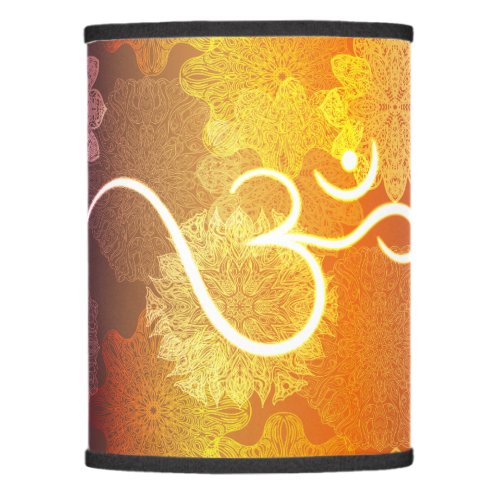 Indian ornament pattern with ohm symbol lamp shade
