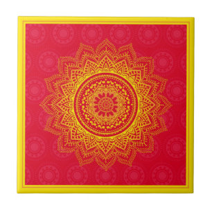 Indian ornament tile