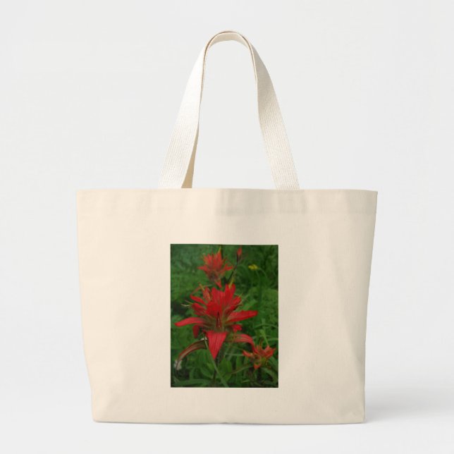 Indian paint brush large tote bag (Front)
