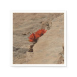 Indian Paintbrush in Rocks at Zion Napkins