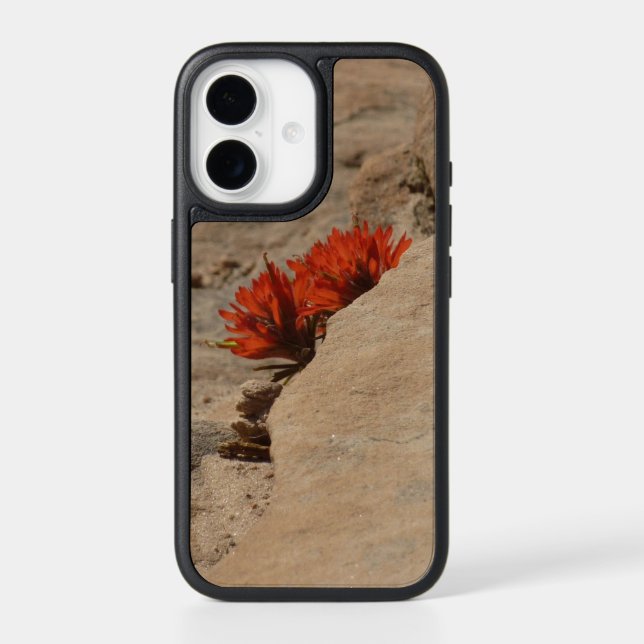 Indian Paintbrush in Rocks at Zion Otterbox iPhone Case (Back)