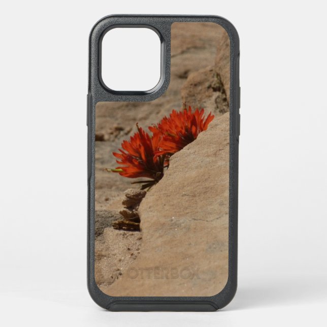Indian Paintbrush in Rocks at Zion Otterbox iPhone Case (Back)