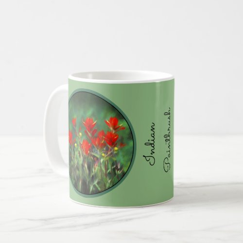 Indian Paintbrush Painting _ Original Flower Art Coffee Mug