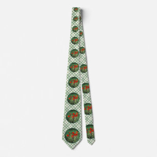 Indian Paintbrush Painting - Original Flower Art Neck Tie