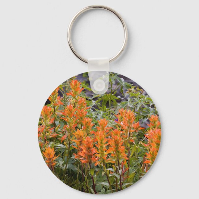 Indian Paintbrush Patch Keychain (Front)