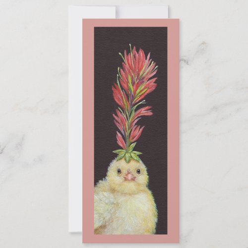 Indian Paintbrush Peep flat card