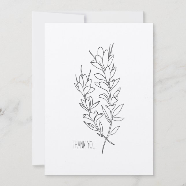 Indian Paintbrush Thank You Card (Front)