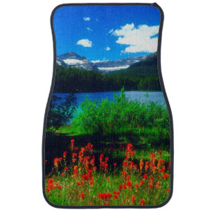 Indian Paintbrush Wildflowers Car Mat