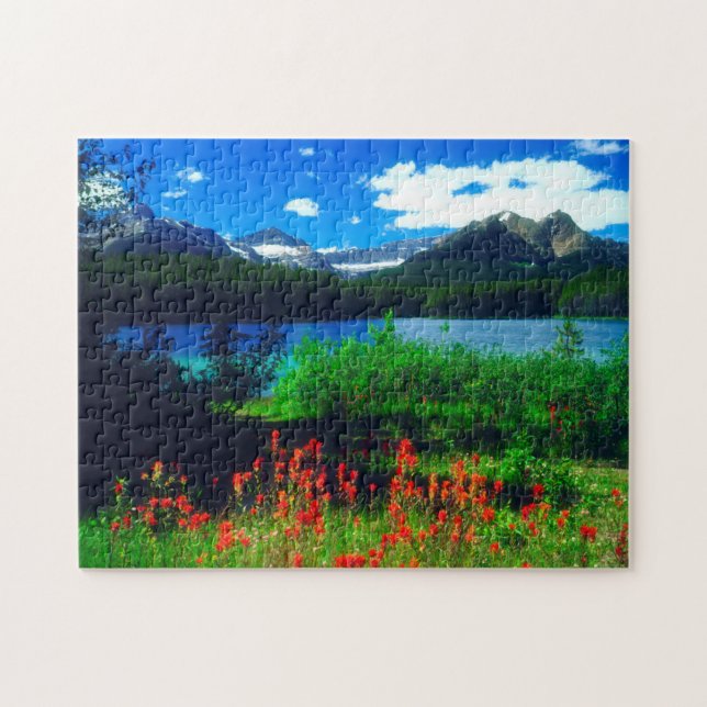 Indian Paintbrush Wildflowers Jigsaw Puzzle (Horizontal)