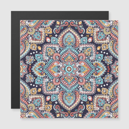 Indian Paisley: Ethnic Mandala Pattern (Front/Back)