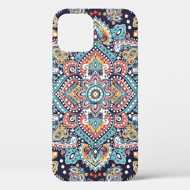 Indian Paisley: Ethnic Mandala Pattern Case-Mate iPhone Case (Back)