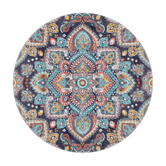 Indian Paisley: Ethnic Mandala Pattern Cutting Board