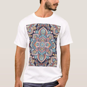 Indian Paisley: Ethnic Mandala Pattern T-Shirt