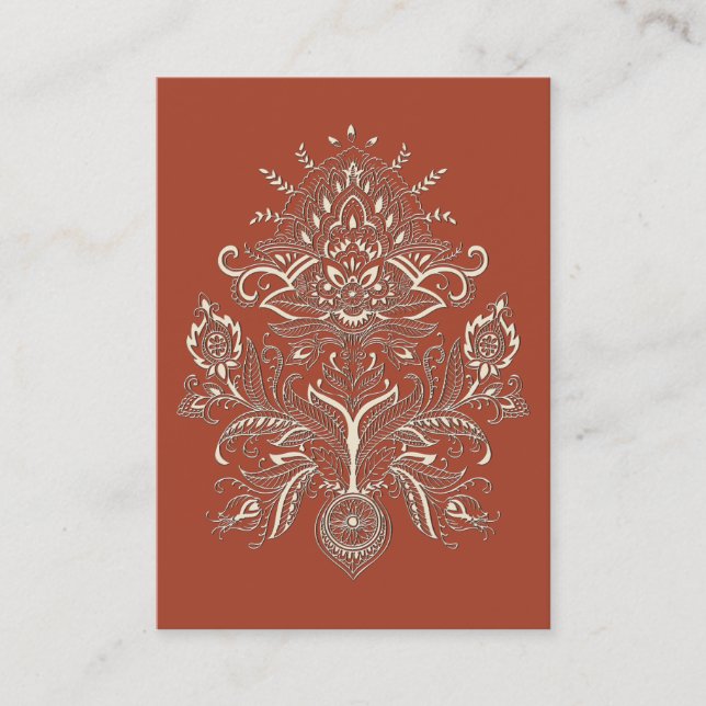 Indian Paisley II - Business Card (Front)