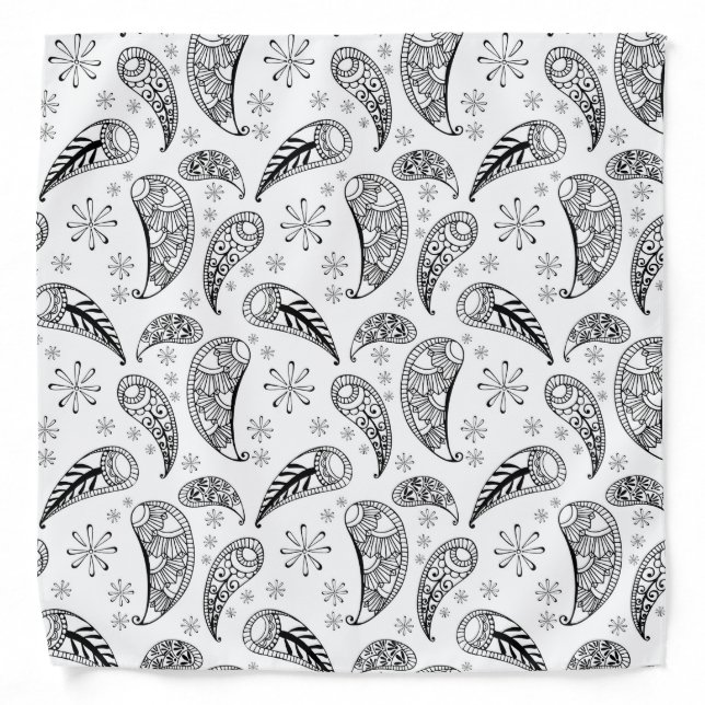 Indian Paisley Pattern Mankolam Bandana (Front)