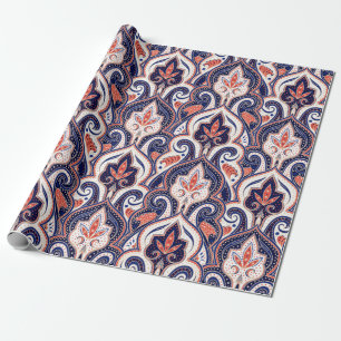 Indian paisley pattern seamless. Persian arabesque Wrapping Paper