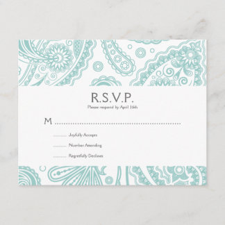 Indian Paisley Response Card