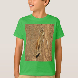 Indian Palm Squirrel on a Tree Trunk T-Shirt