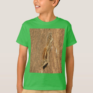 Indian Palm Squirrel on a Tree Trunk T-Shirt