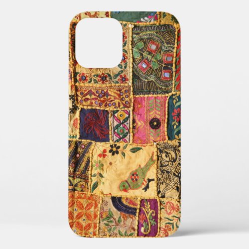 Indian Patchwork Hampi Market Cloth iPhone 12 Case