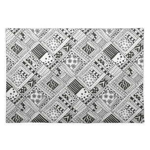 Indian Pattern Doodle Cloth Placemat