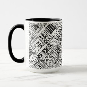 Indian Pattern Doodle Mug