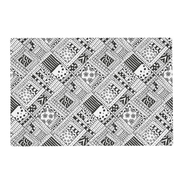 Indian Pattern Doodle Placemat (Front)
