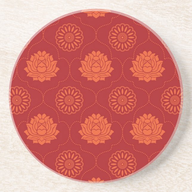 Indian Pattern Drink Coaster (Front)