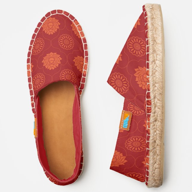 Indian Pattern Espadrilles (Side)