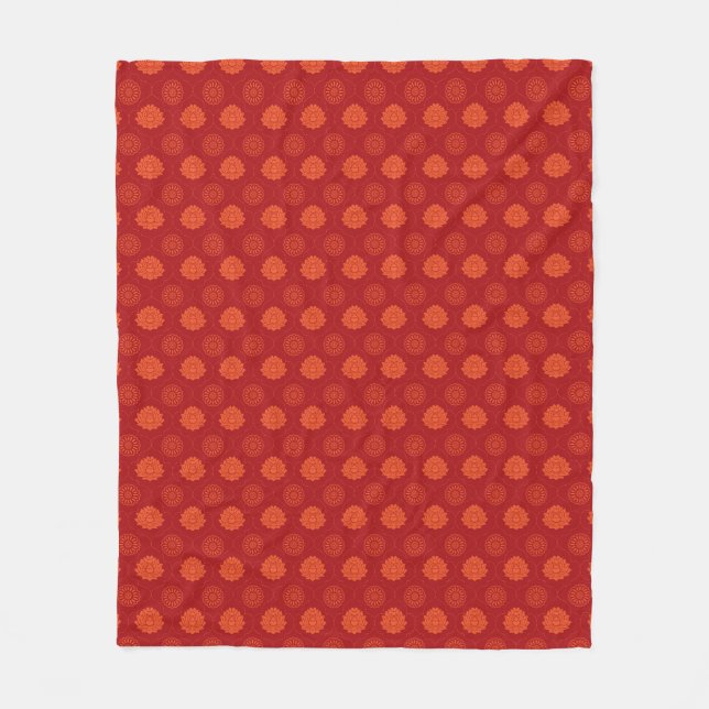 Indian Pattern Fleece Blanket (Front)