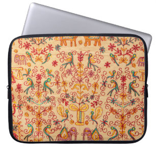 Indian pattern on fabricindian, fabric, india, orn laptop sleeve
