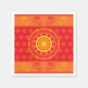 Indian pattern paper napkins