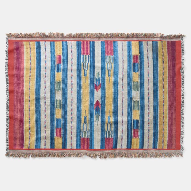 Indian pattern throw blanket (Front)