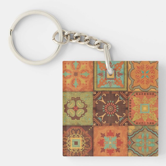 Indian Patterns Keychain (Front)