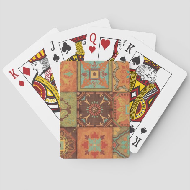 Indian Patterns Poker Cards (Back)