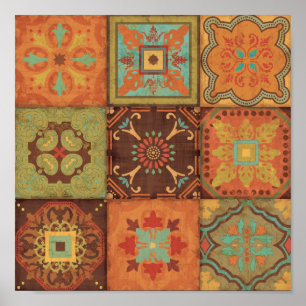 Indian Patterns Poster