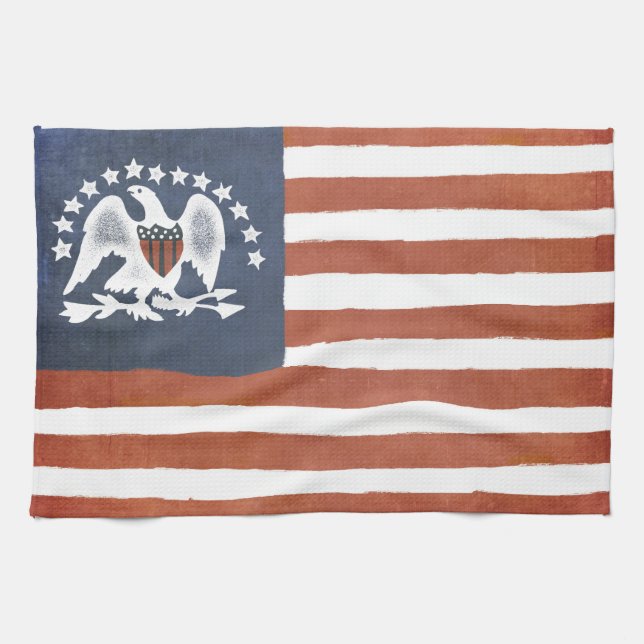 Indian Peace Flag Kitchen Towel (Horizontal)