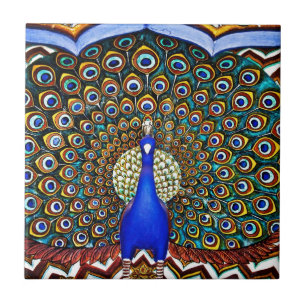 Indian Peacock Tile
